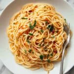 Tomato Butter Pasta with Fresh Basil and Parmesan Recipe