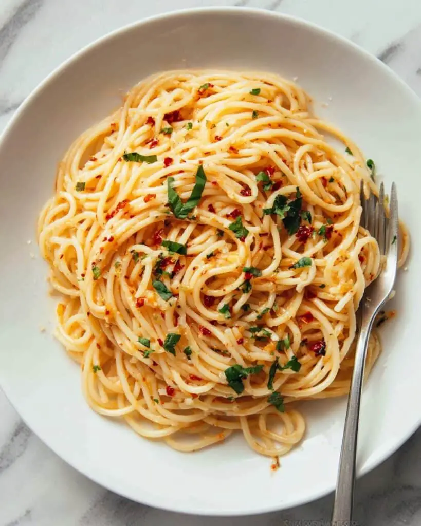 Tomato Butter Pasta with Fresh Basil and Parmesan Recipe