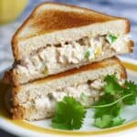 Creamy Chicken Sandwich with Toasted Bread Recipe