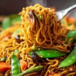 Ramen Noodle Stir Fry with Vegetables and Sesame Ginger Sauce Recipe