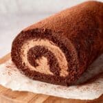 Chocolate Swiss Roll Cake with Rich Chocolate Ganache Filling Recipe