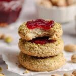 Raspberry Pistachio Thumbprint Cookies Recipe