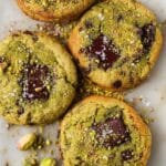 Salted Pistachio Chocolate Chunk Cookies
