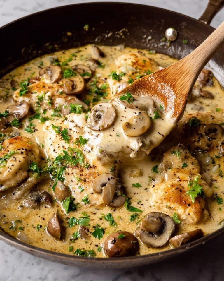 Creamy Chicken and Mushroom One-Pan Casserole Recipe