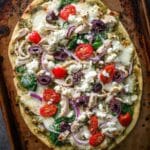 Mediterranean Chicken Flatbread Recipe