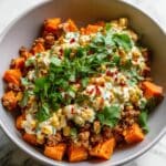 Street Corn Sweet Potato Beef Bowl Recipe