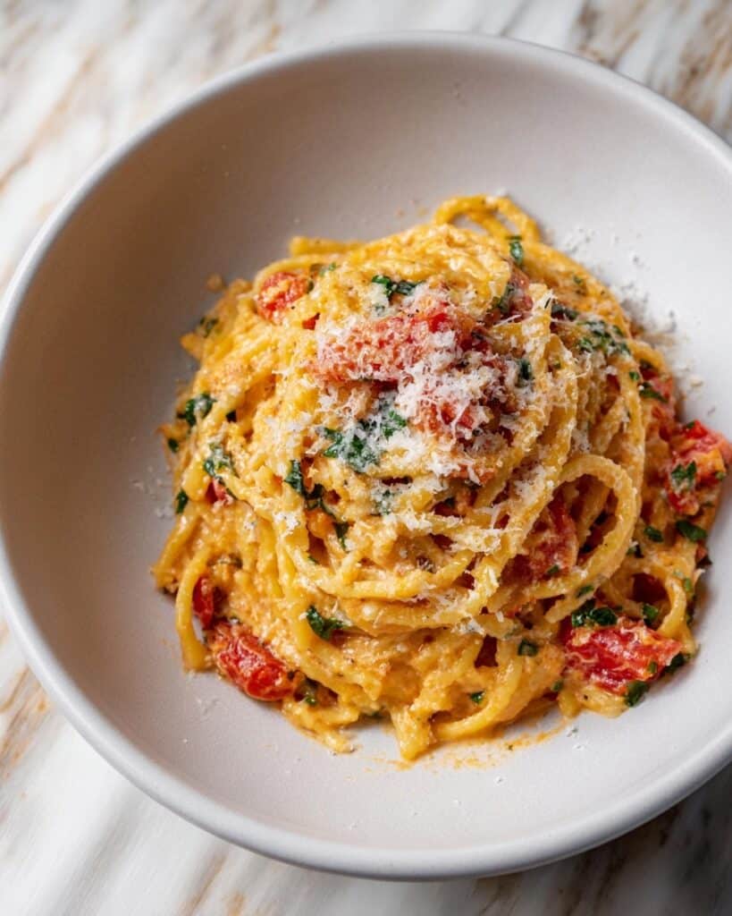 5-Ingredient Easy Cherry Tomato Pasta Recipe