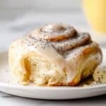 Lemon Poppy Seed Rolls with Cream Cheese Frosting Recipe