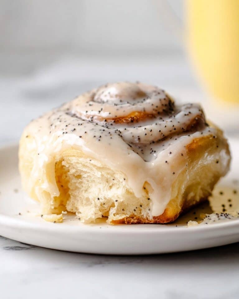 Lemon Poppy Seed Rolls with Cream Cheese Frosting Recipe