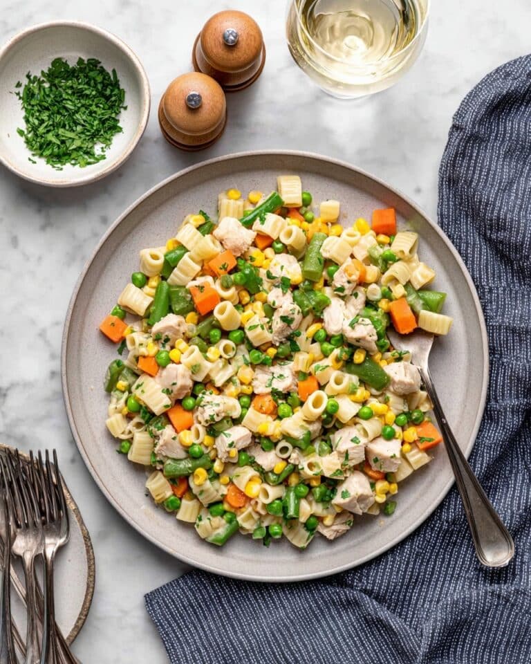 Tasty Chicken Pot Pie Pasta