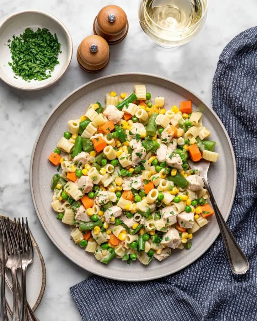 Chicken Pot Pie Pasta Recipe