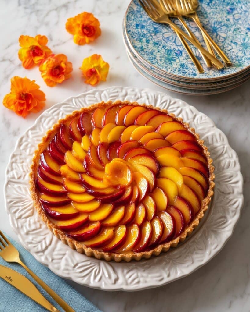French Almond Plum Tart Recipe