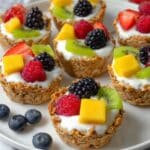 Healthy Granola Cups Filled with Yogurt and Fresh Fruit Recipe