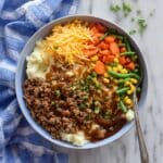 Ground Chicken Mashed Potato Bowls Recipe