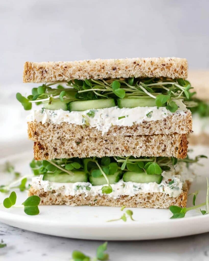 Cream Cheese and Herb Cucumber Sandwiches Recipe