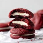 Cream Cheese Stuffed Red Velvet Cookies Recipe