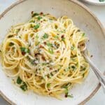 Spaghetti with Garlic, Chili Flakes, and Parsley Recipe
