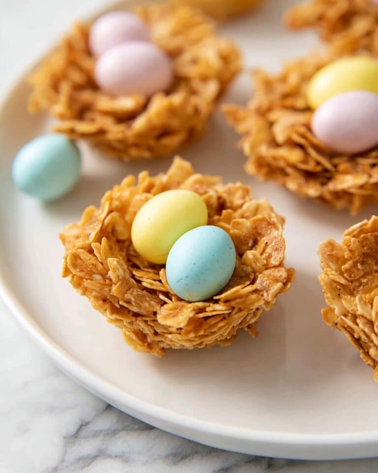 Bird’s Nest Cookies with Butterscotch, Peanut Butter, and Cadbury Mini Eggs Recipe