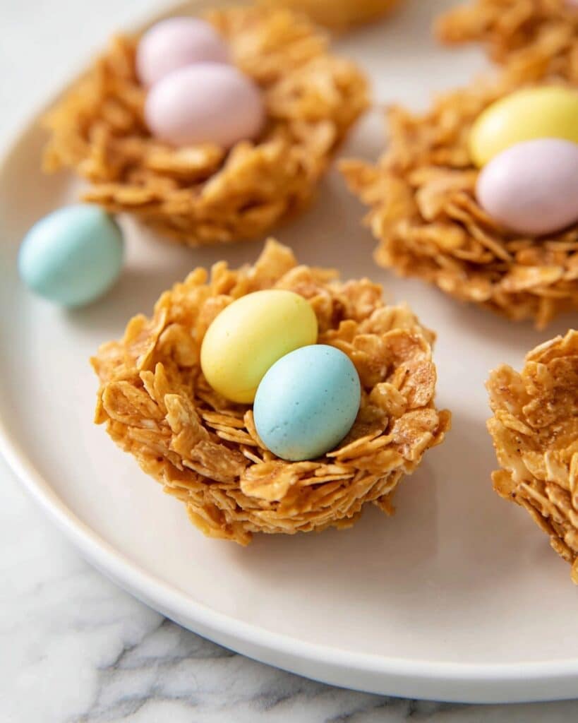Bird’s Nest Cookies with Butterscotch, Peanut Butter, and Cadbury Mini Eggs Recipe