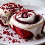 Red Velvet Cinnamon Rolls with Cream Cheese Frosting Recipe