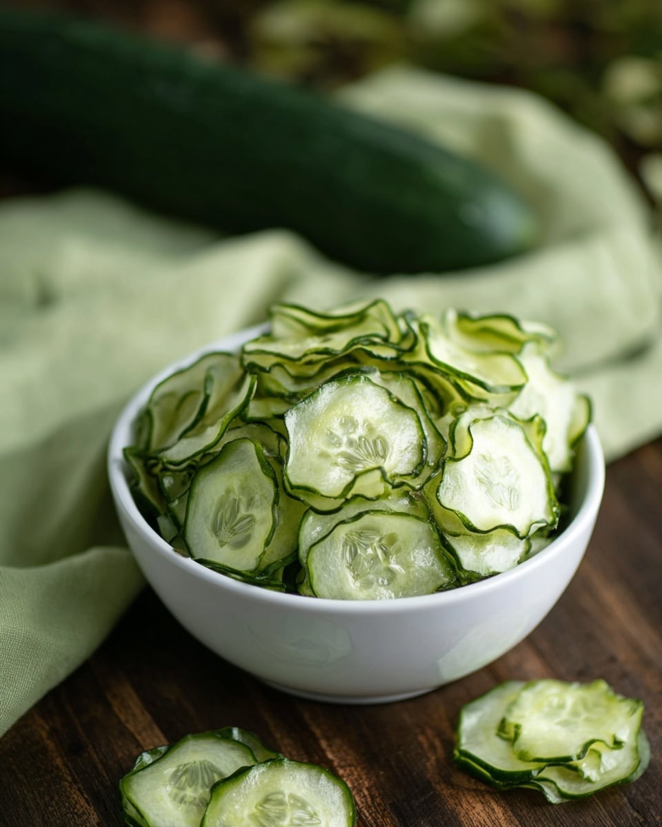 Baked Cucumber Chips Recipe