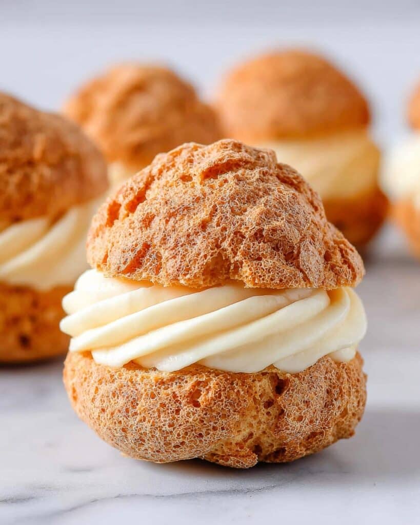 Craquelin Choux Pastry Buns Recipe