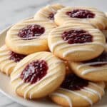 Raspberry Thumbprint Cookies with Almond Glaze Recipe