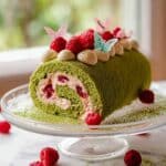 Raspberry Pistachio Cake Roll Recipe