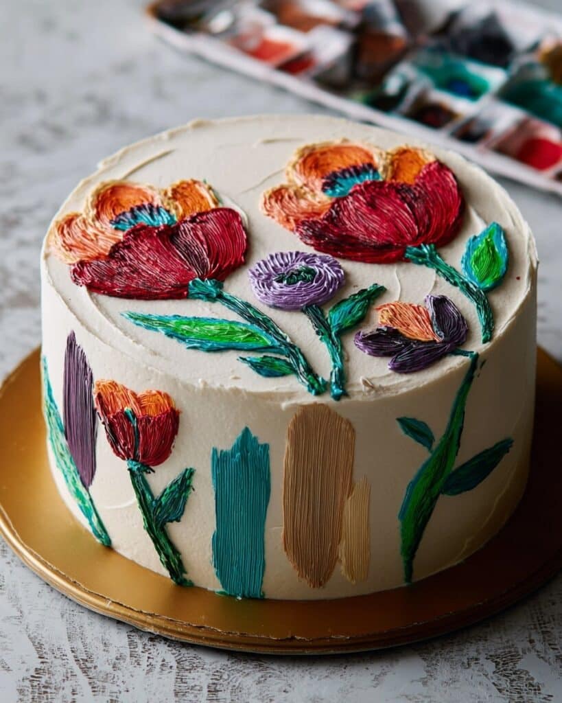 Hand Painted Chocolate Coffee Cake Recipe