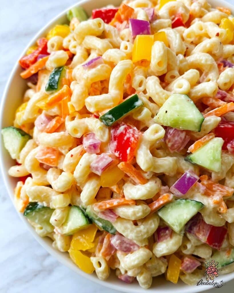 Creamy Vegetable Macaroni Salad Recipe