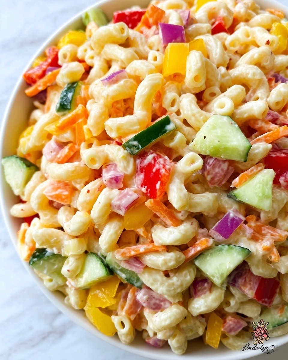 Creamy Vegetable Macaroni Salad Recipe