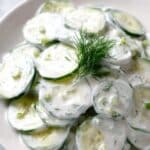 Cucumber Salad with Dill and Sour Cream Recipe