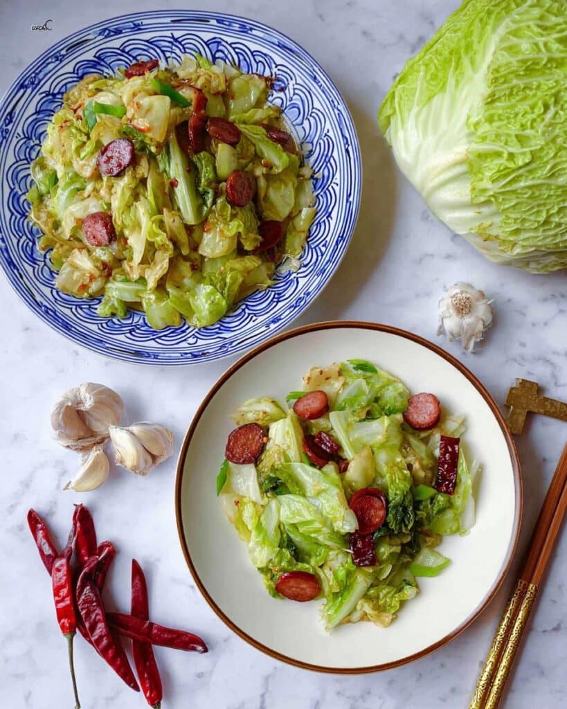Chinese Cabbage Stir-Fry, Two Ways Recipe