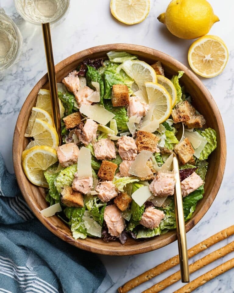 Salmon Caesar Salad Recipe