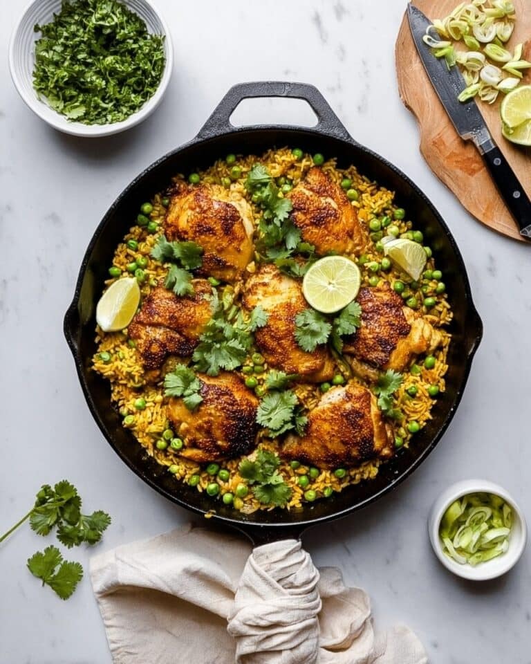 One Pan Tandoori-Inspired Chicken and Rice Recipe