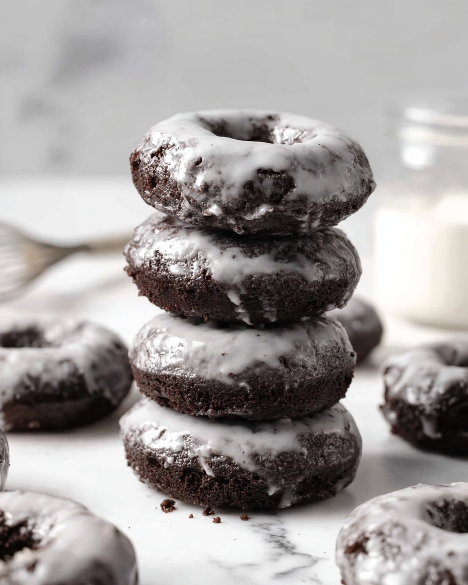 Chocolate Black Cocoa Old-Fashioned Donuts with Rich Glaze Recipe