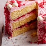 Moist Lemon Cake with Raspberry Swiss Meringue Buttercream Recipe