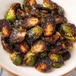 Super Crispy Roasted Brussels Sprouts with Honey and Garlic Recipe