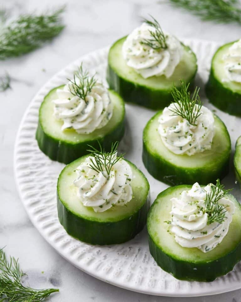 Cucumber Cream Cheese Canapés Recipe