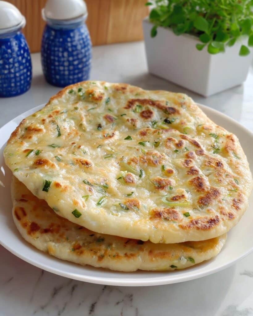 Crispy Flaky Scallion Pancakes from Scratch Recipe