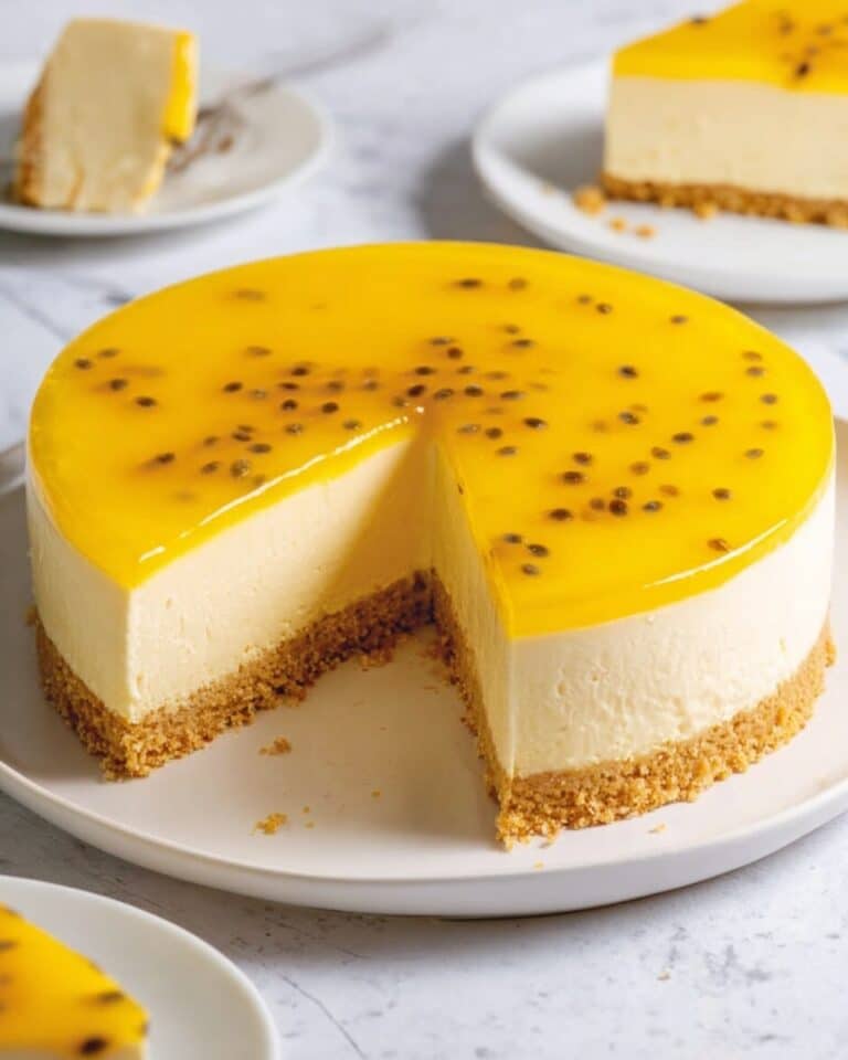 No Bake Passionfruit Cheesecake Recipe