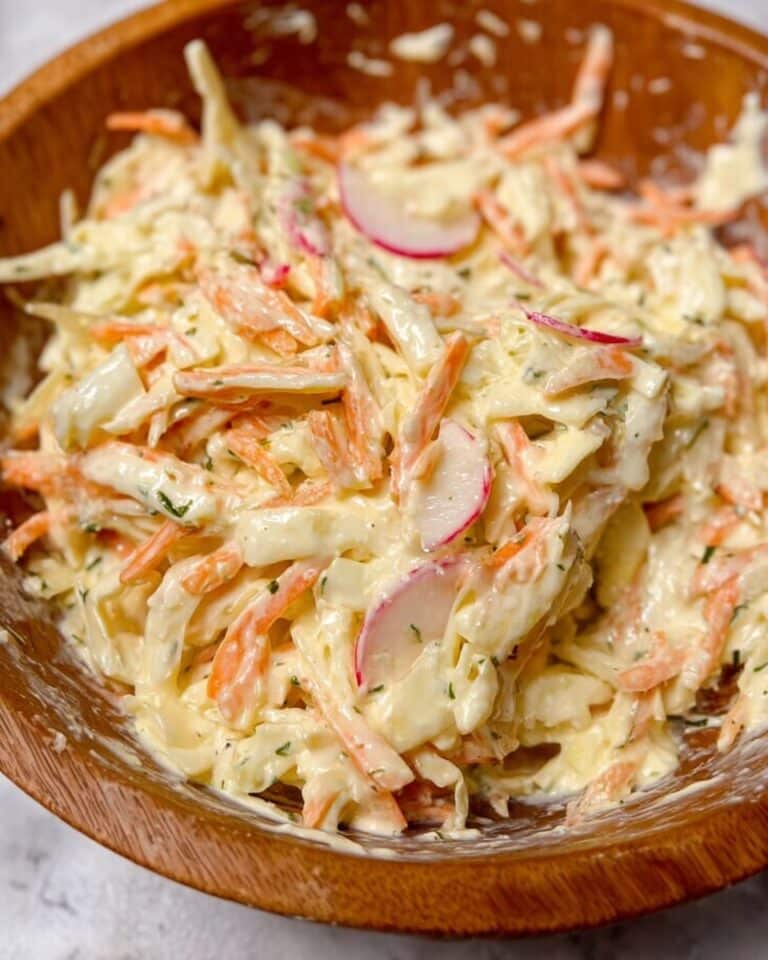 Super Creamy Coleslaw Salad Recipe