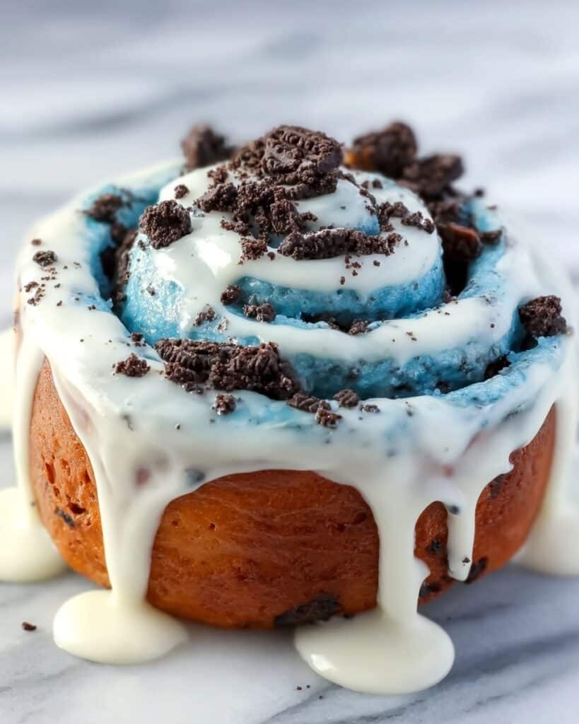 Cookie Monster Cinnamon Rolls Recipe