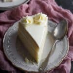 Basic Vanilla Cake with Classic Vanilla Buttercream Frosting Recipe