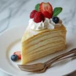 Crepe Cake with Pastry Cream and Berries Recipe