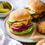 Spicy Chicken Burgers with Chipotle Aioli Recipe