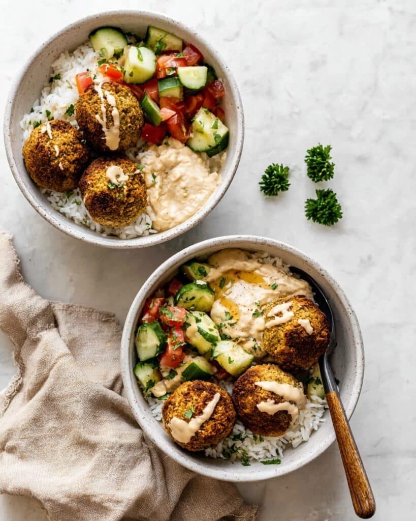 Easy Baked Falafel Bowls Recipe