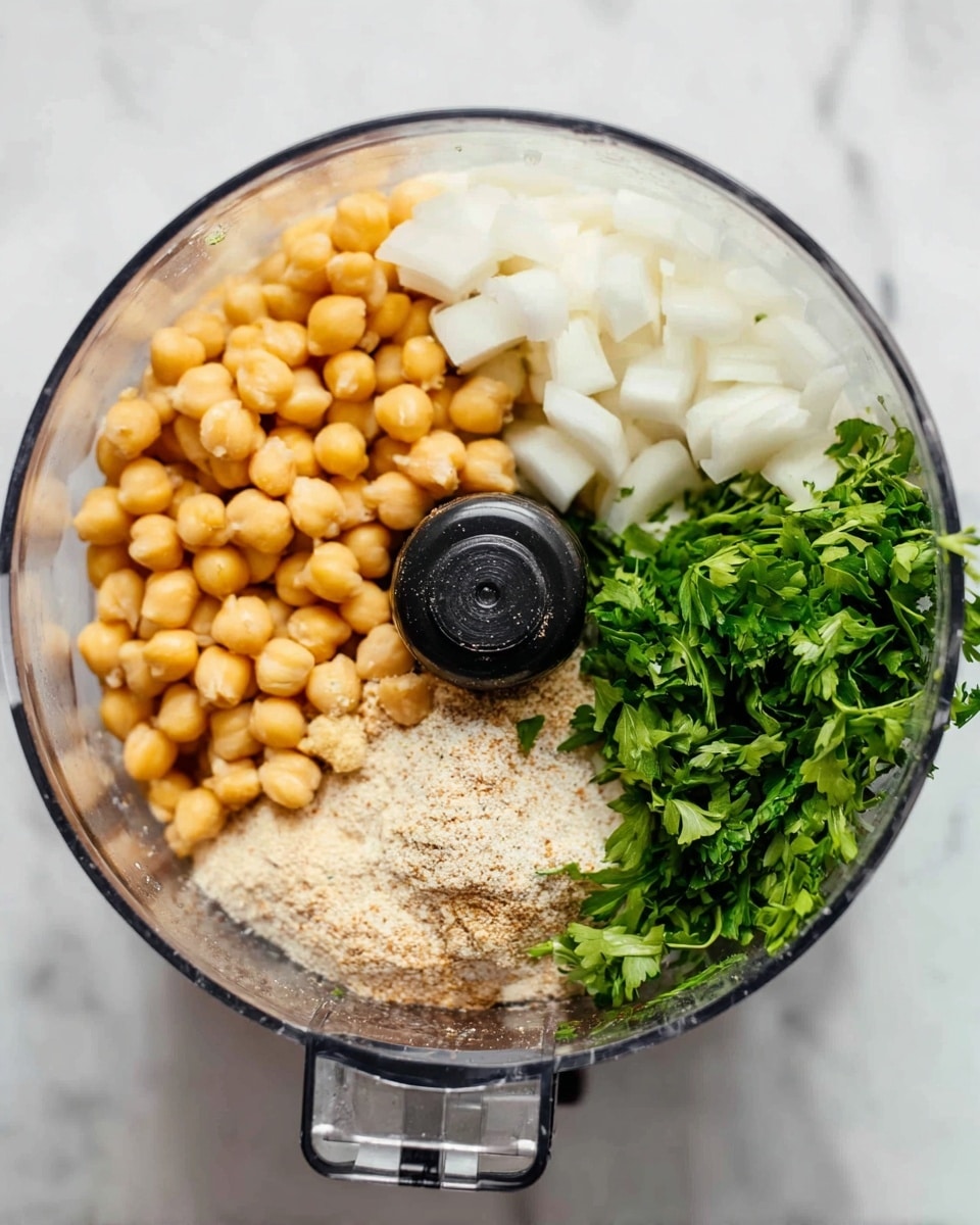 A baking tray lined with white parchment paper holds two rows of round falafel balls, each one light green with a slightly rough texture and a golden-brown spot on top. The falafels are evenly spaced, and the tray edge with brand markings is visible at the bottom corner. The background is a white marbled surface. photo taken with an iphone --ar 4:5 --v 7