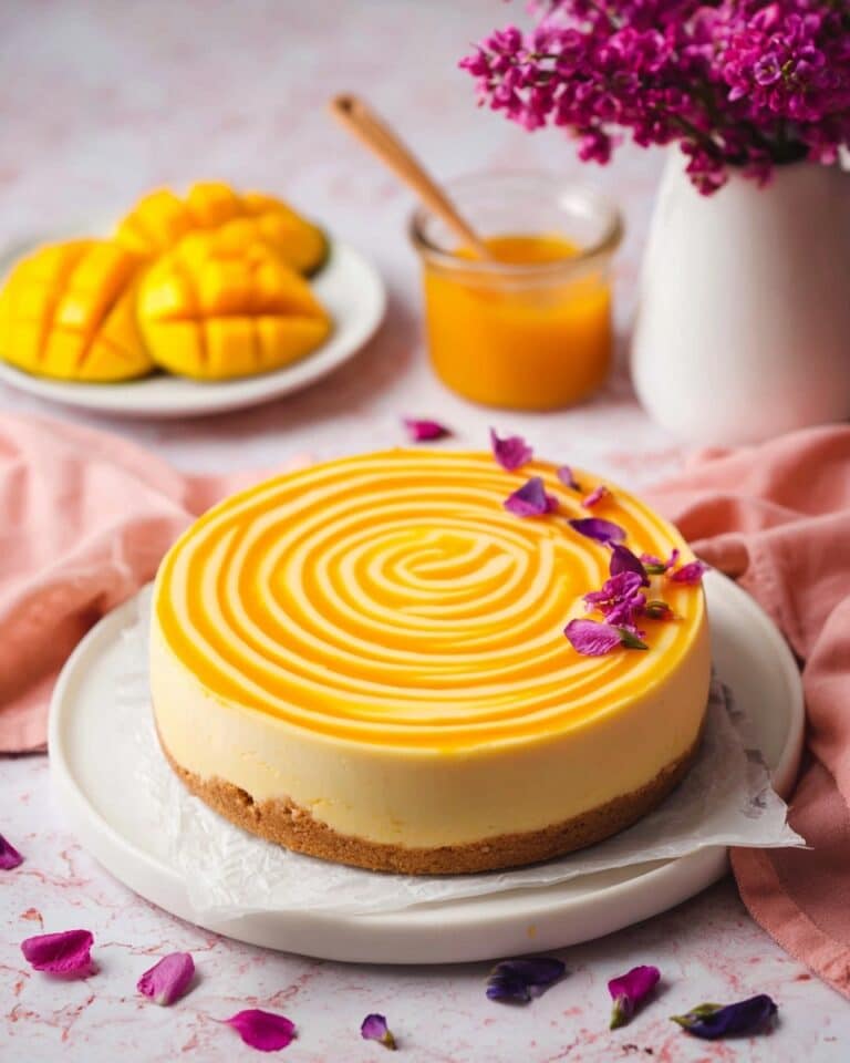 Baked Mango Cheesecake Recipe