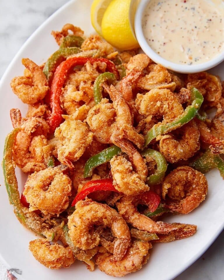 Shrimp Fritto Misto with Spicy Ranch Dipping Sauce Recipe